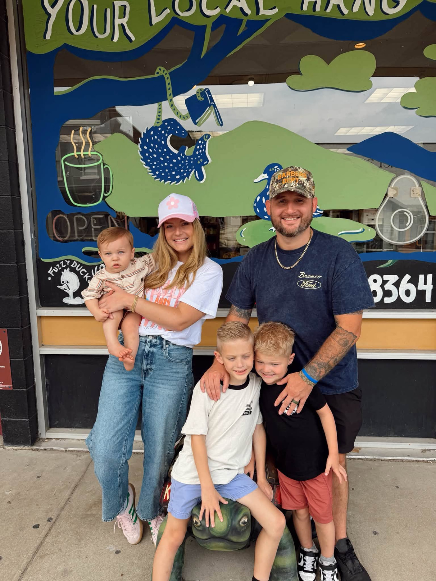 Kristin with her husband and their nephews